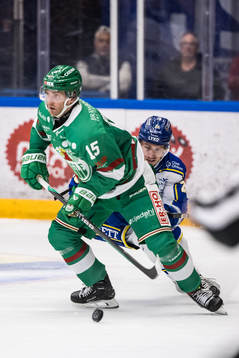 Rögles Simon Ryfors och Leksands Patrik Noren