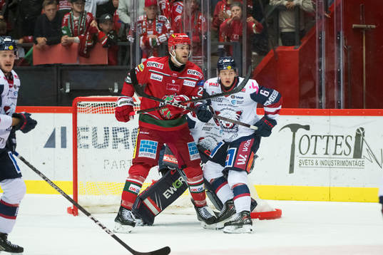 MoDos Sam Vigneault och Linköpings Mattias Hävelid