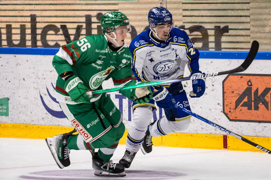 Rögles Adam Engström och Leksands Erik Olhans-Lind