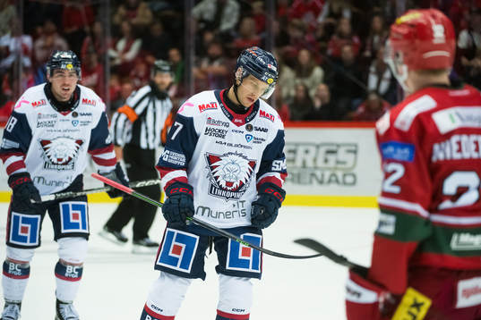 Linköpings Sebastian Strandberg deppar
