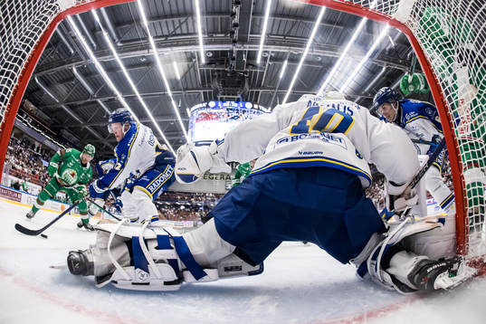 Leksands Kalle Östman och Leksands Alexander Lundqvist