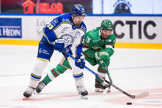 Leksands Eddie Larsson och Rögles Simon Ryfors