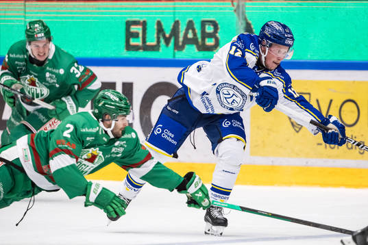 Leksands Kalle Östman och Rögles Thomas Grégoire