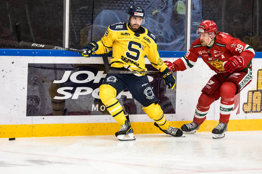 Södertäljes Linus Videll och Moras Kristoffer Gunnarsson