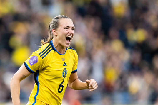Magdalena Eriksson of Sweden celebrates