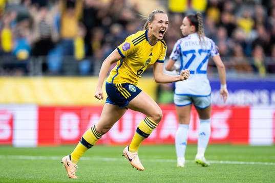 Magdalena Eriksson of Sweden celebrates