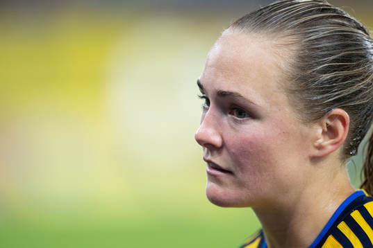 Magdalena Eriksson of Sweden looks dejected