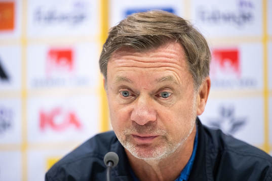 Head coach Peter Gerhardsson of Sweden