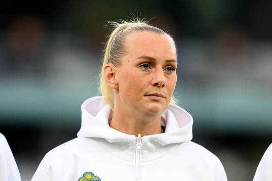 Stina Blackstenius of Sweden at lineup