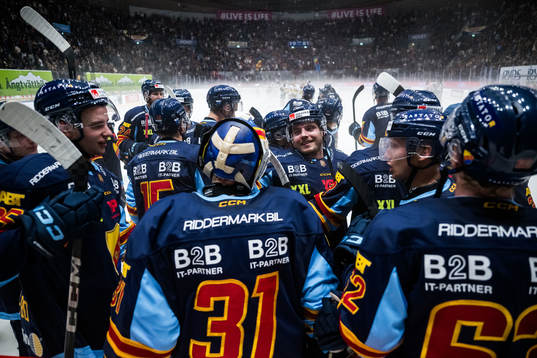 Djurgårdens spelare jublar