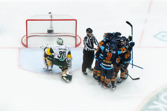 Djurgårdens spelare jublar