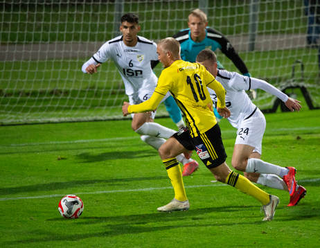IFK Hässleholms Olle Kjellman Olblad i matchen i division