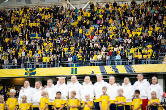 Spectators in the stands