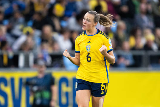 Magdalena Eriksson of Sweden celebrates