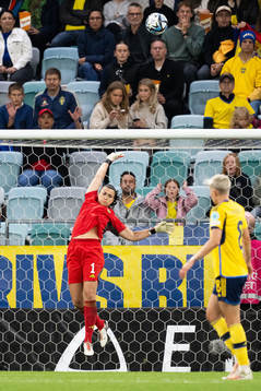 Goalkeeper Zecira Musovic of Sweden