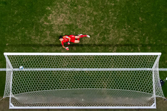 Goalkeeper Zecira Musovic of Sweden looks dejected as