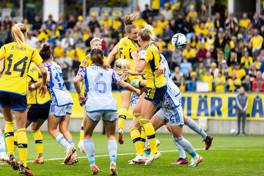 Magdalena Eriksson of Sweden scores 1-0