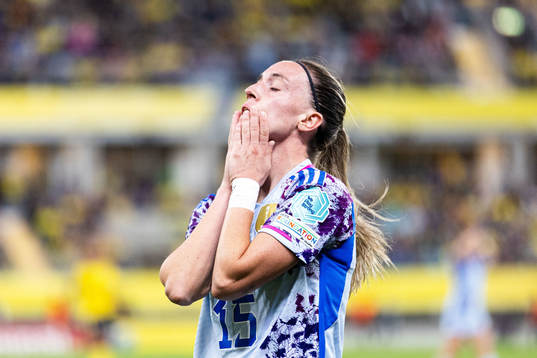 of Spain Eva Maria Navarro Garcia looks dejected