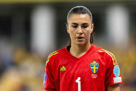 Goalkeeper Zecira Musovic of Sweden