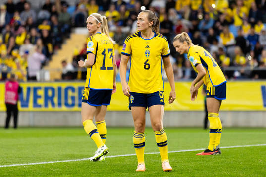 Amanda Ilestedt, Magdalena Eriksson and Nathalie Björn of
