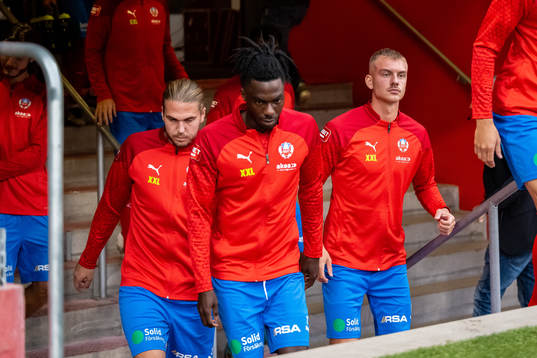 Helsingborgs Charlie Weberg, Benjamin Acquah  och Dennis