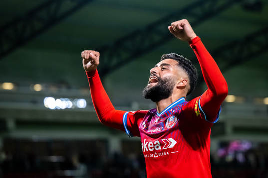 Helsingborgs Amin Al-Hamawi jublar