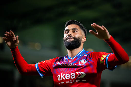 Helsingborgs Amin Al-Hamawi jublar