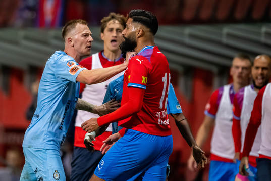 AFC Eskilstunas Jesper Modig i bråk med Helsingborgs Amin