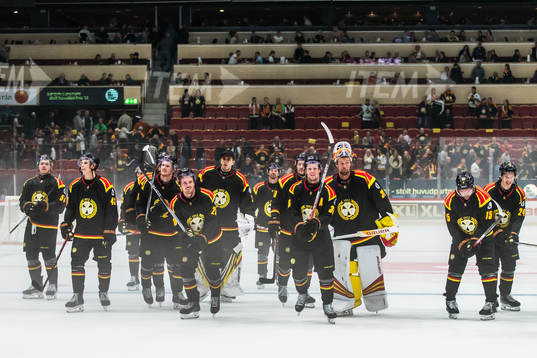 Brynäs spelare jublar