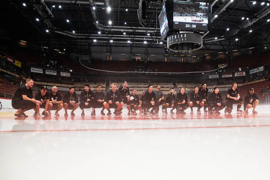 Brynäs spelare jublar