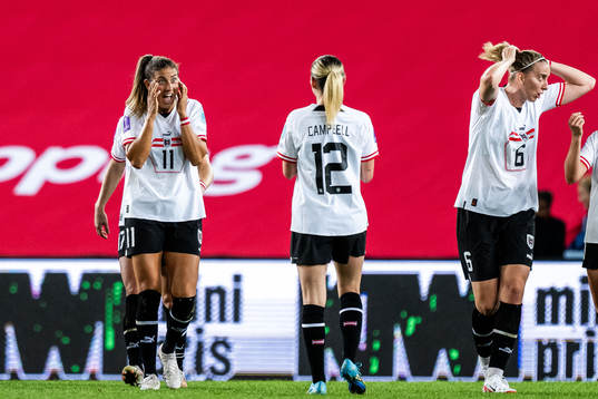 Marina Georgieva of Austria celebrates