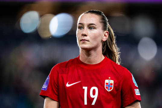 Elisabeth Terland of Norway looks dejected