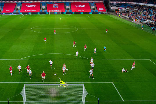 Elisabeth Terland of Norway hits the crossbar