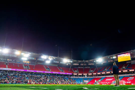 General view of Ullevaal stadion as Leif Gunnar Smerud,