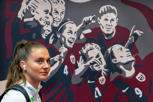 Vilde Bøe Risa of Norway arrives