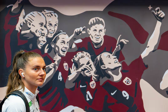 Vilde Bøe Risa of Norway arrives