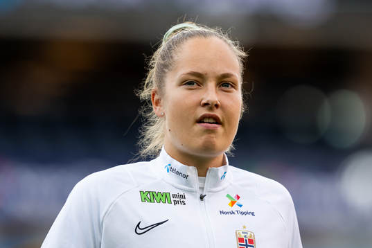 Goalkeeper Aurora Mikalsen of Norway