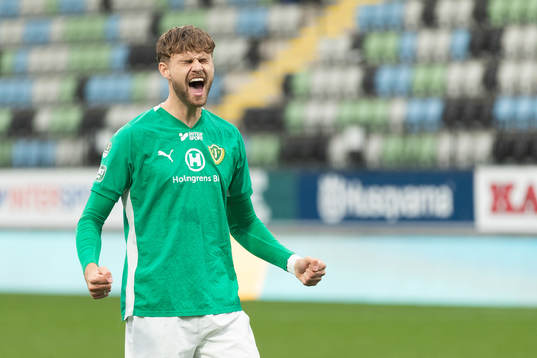 Jönköpings Södras Albin Sjöstrand Bjurnemark jublar