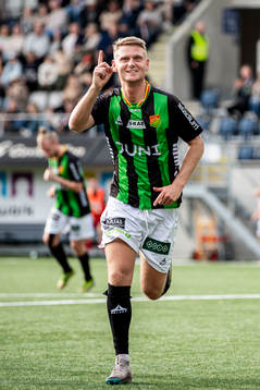 GAISs Joackim Åberg jublar