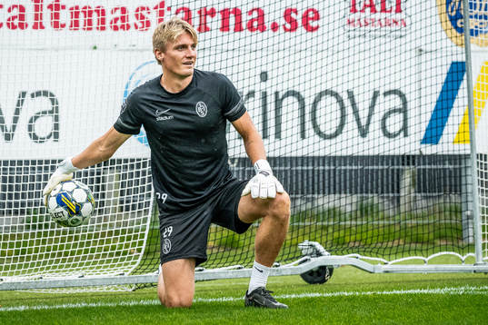 Landskronas målvakt Svante Hildeman