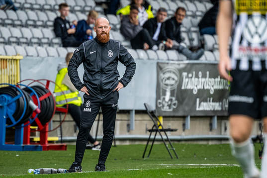 Landskronas tränare Max Mölder