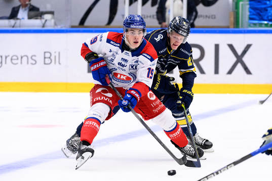 Oskarshamns Dalibor Dvorsky och HV71s Tommi Tikka