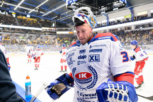 Oskarshamns målvakt Emil Kruse