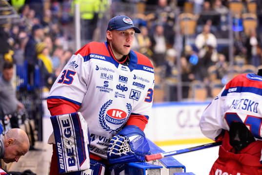 Oskarshamns målvakt Emil Kruse