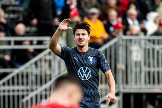 Malmö FFs Stefano Vecchia jublar
