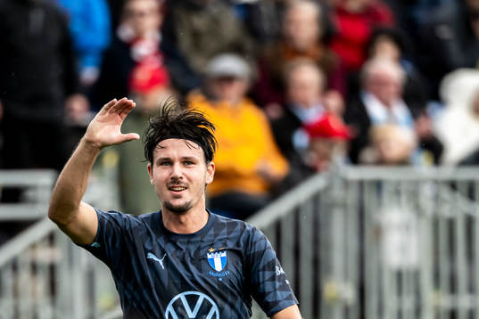 Malmö FFs Stefano Vecchia jublar