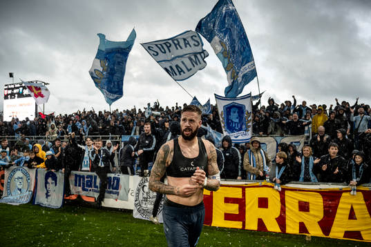 Malmö FFs Pontus Jansson jublar
