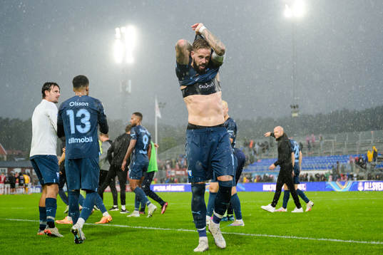 Malmö FFs Pontus Jansson jublar