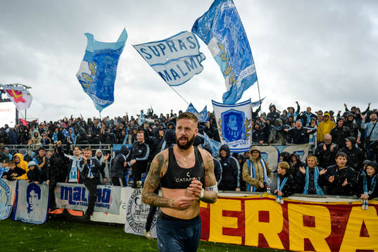 Malmö FFs Pontus Jansson jublar