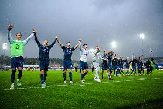 Malmö FFs spelare jublar